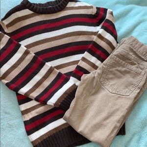 Gymboree 5t boys striped sweater